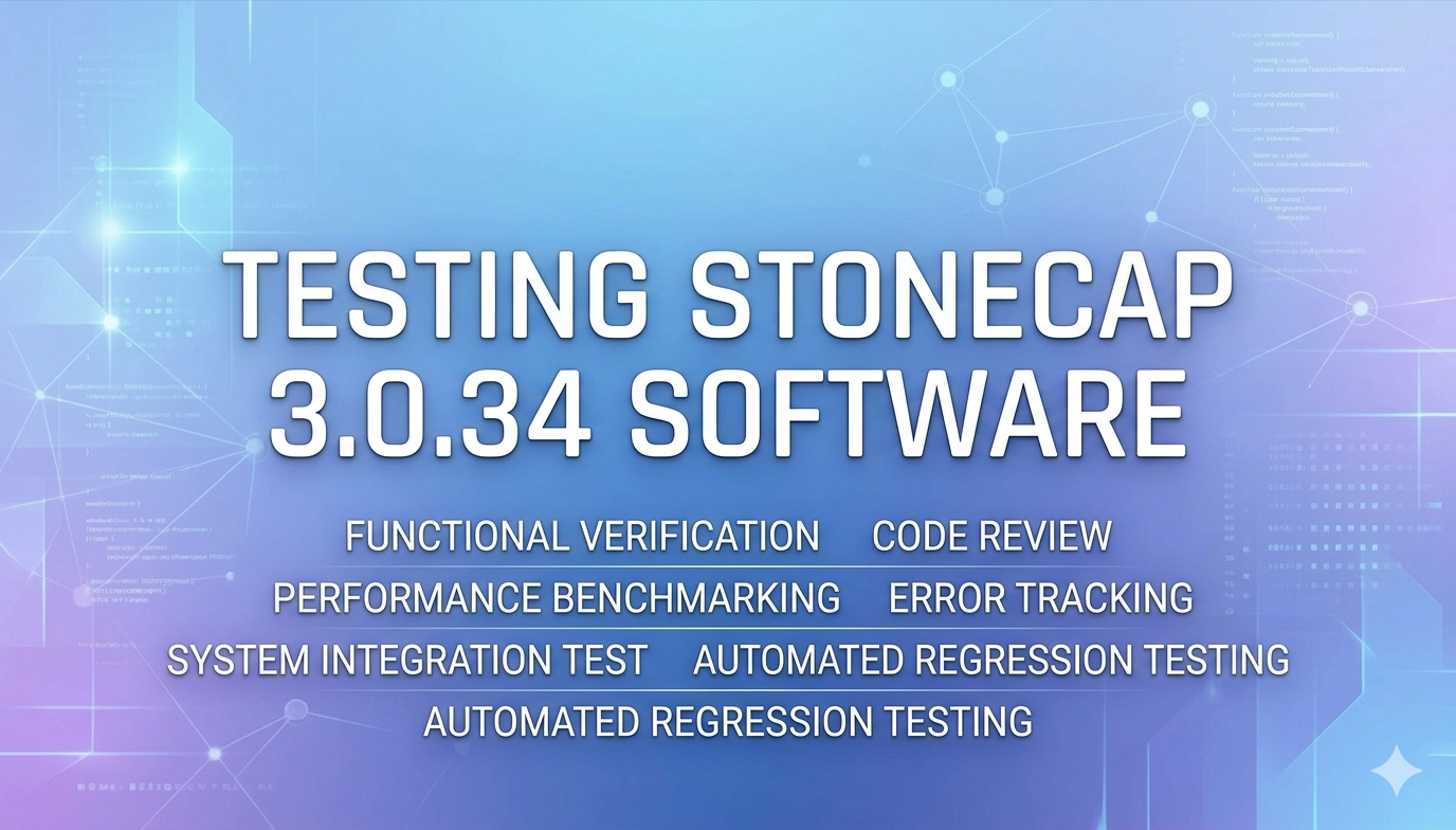 testing stonecap3.0.34 software
